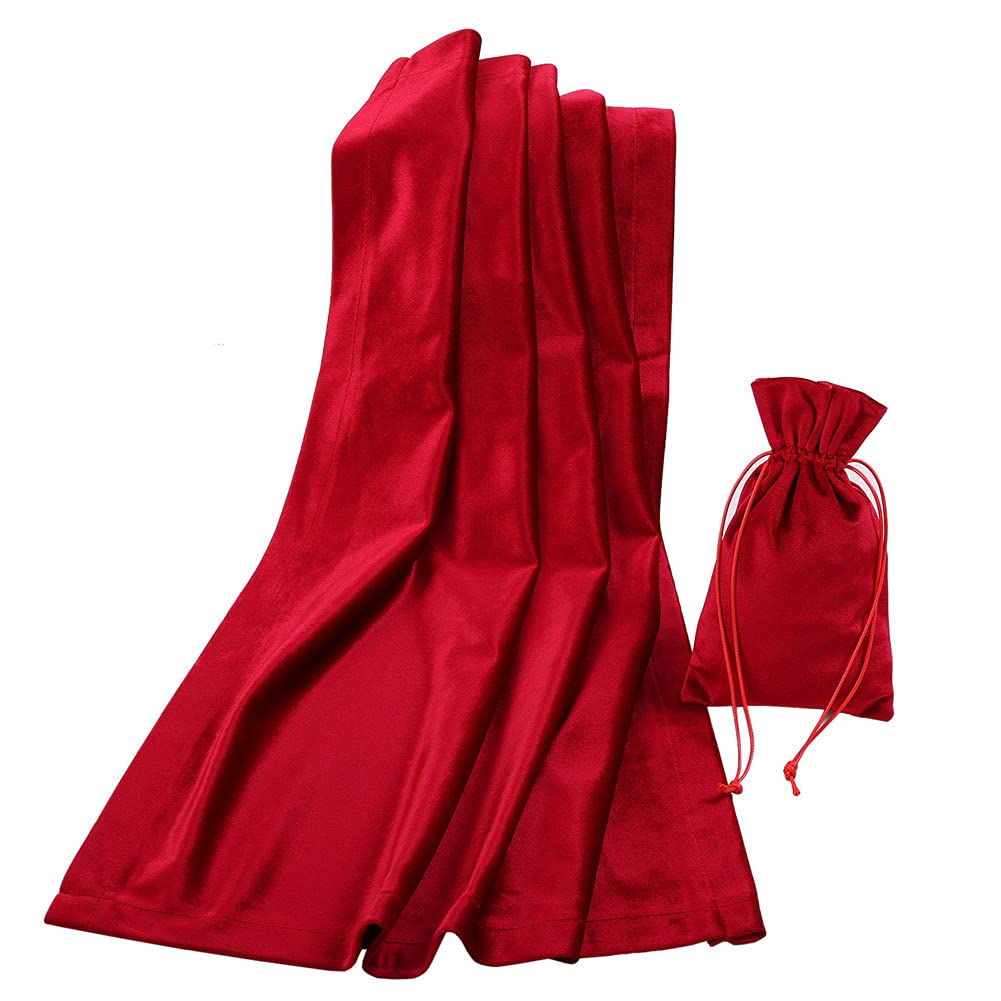 BLESSUME Atar Tarot Table Cloth with One Pouch (Red)