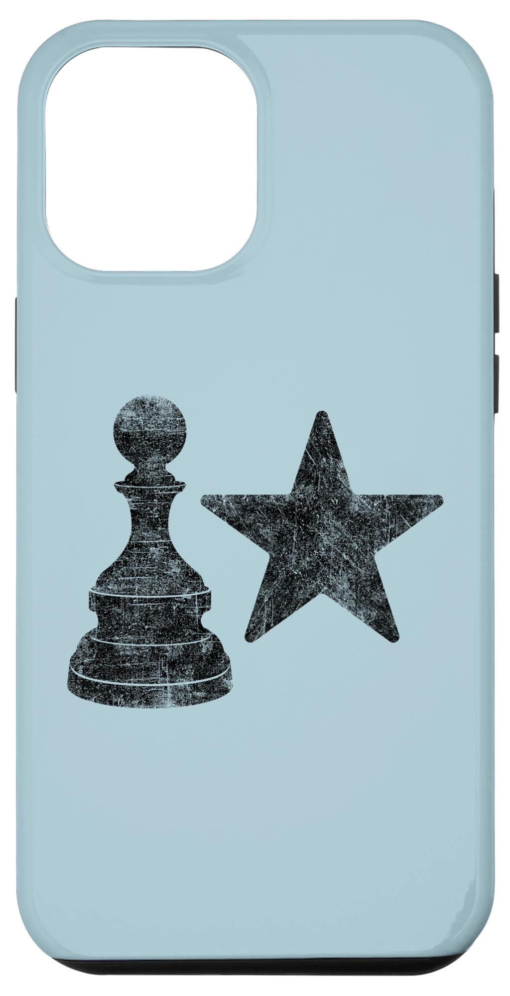 iPhone 14 Pro Max Pawn star distressed funny chess player gag dark adult humor Case