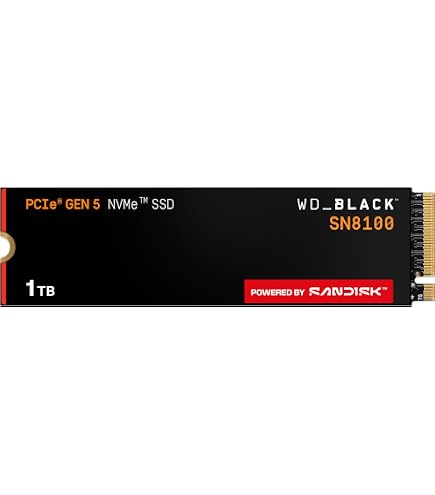 SSD WD Black SN770 1TB NVMe M.2 2280 (Leitura até 5150MB/s e