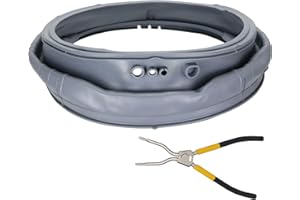 DIQZUUX MDS47123605 Washer Door Boot Gasket, WM3470HVA, WM3570HVA Washer Door Boot Seal Gasket, Compatible with LG Kenmore Washer Boot Gasket, Replaces 2630175 AP5602285 PS3648651 EAP3648651 (MDS47123605)