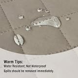 H.Versailtex Reversible Quilted Furniture Protector 66 Up, Microfiber Sand view 3