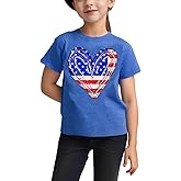 American Flag Shirt Toddler Boys Girls USA Flag Shirts Kids 4th of July T-Shirt Patriotic Tee Tops Outfits 3-10years