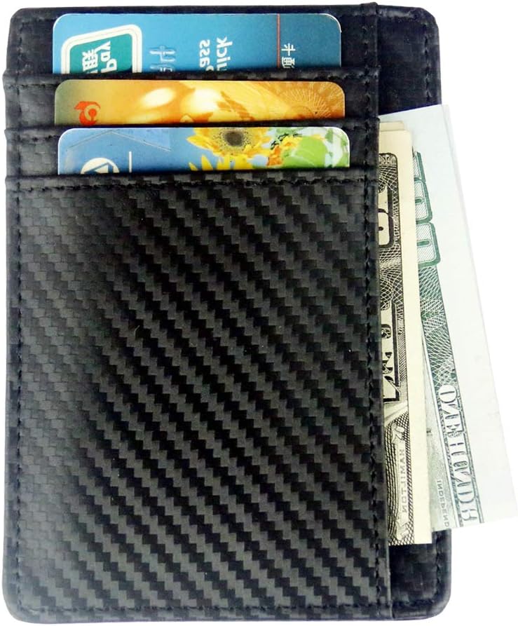Slim Wallet RFID Front Pocket Wallet Minimalist Secure Thin Credit Card Holder