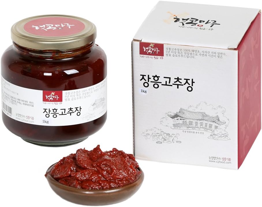 Hatkongmaru Jangheung Red pepper paste - Slow Food, Abundant Vitamin and Protein, Traditional Craftsmanship, 1kg