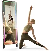 Smart Gym Mirror for Home Workouts, 32" HD Touchscreen with Android OS, 63" Full-Length Mirror, No Subscription Required, Fit