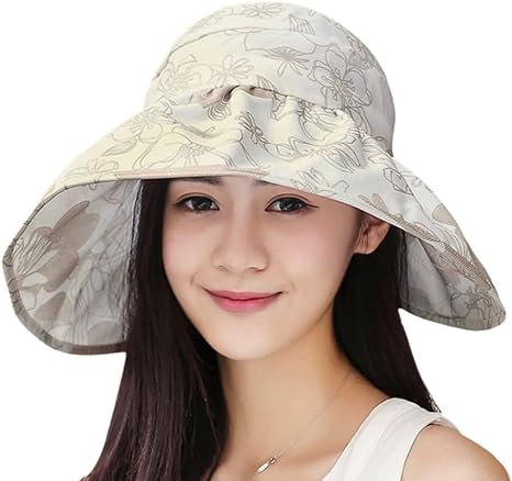 Amazon Co Jp 調節可能 日除け帽子 レディース 女の子 Uvカット 紫外線対策 ビーチハット おしゃれ 花柄 作業用 日除け 虫除け 人気 海水浴 全2色 プール 夏 母の日 誕生日 プレゼント 海遊び 遠足 登山 自転車 キャンプ 公園 夏 ピクニック ホーム キッチン