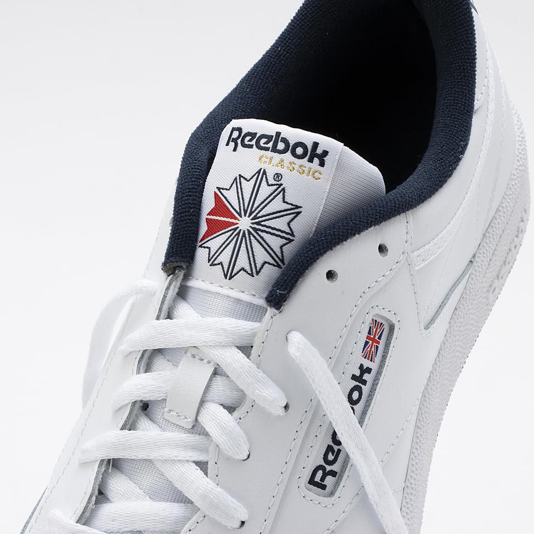 Reebok Herren Club 85 Fitnessschuhe, Weiß Intense White Navy, 42.5 EU 9