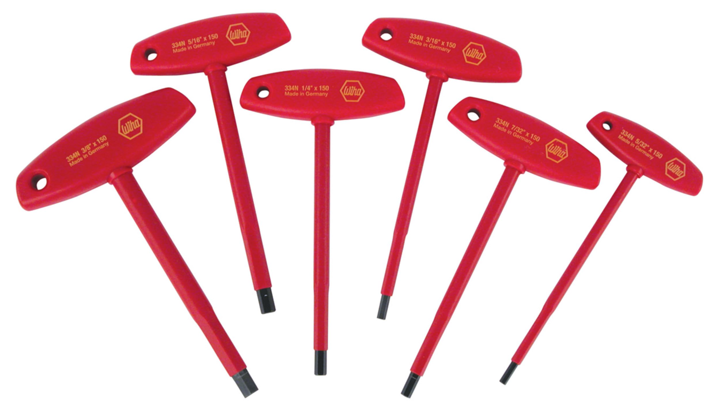 Wiha - Insulated T-Handle Hex Inch 6 Pc Set - 33490 by Wiha Tools