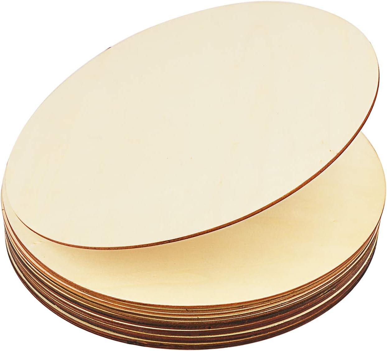 16 Pieces 1/8" Thick 12 Inch Round Wood Circles,Unfinished Round Wooden