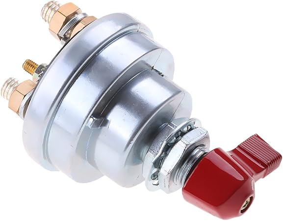 Amazon 車のボートのトラックのための電池の接続の殺害の締切りスイッチ亜鉛合金の真鍮の接触4のポスト バッテリーターミナル 車 バイク