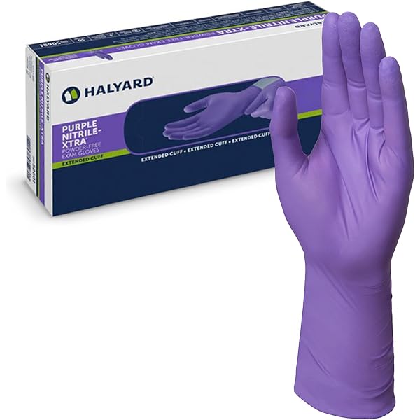 Amazon.com: Halyard Health Purple Nitrile Glove, X-Small - 1000/CS