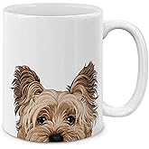 MUGBREW Yorkshire Terrier Dog Ceramic Coffee Mug Tea Cup, 11 OZ