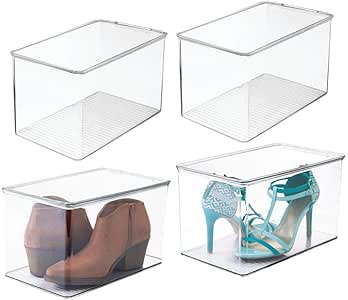 mDesign organizador de zapatos - Organizador plastico para calzado