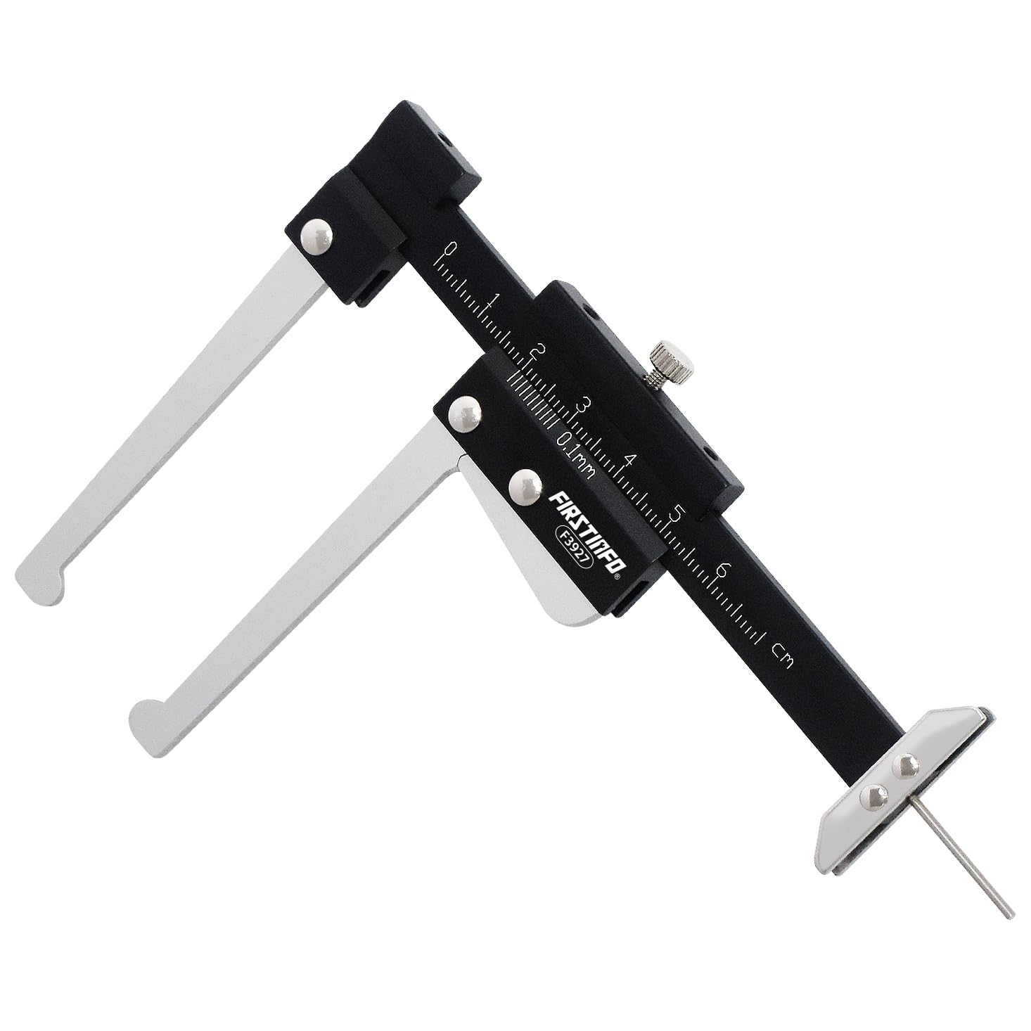 FIRSTINFO Auto Brake Disc Depth Gauge and Tire Tread Depth Measuring Caliper