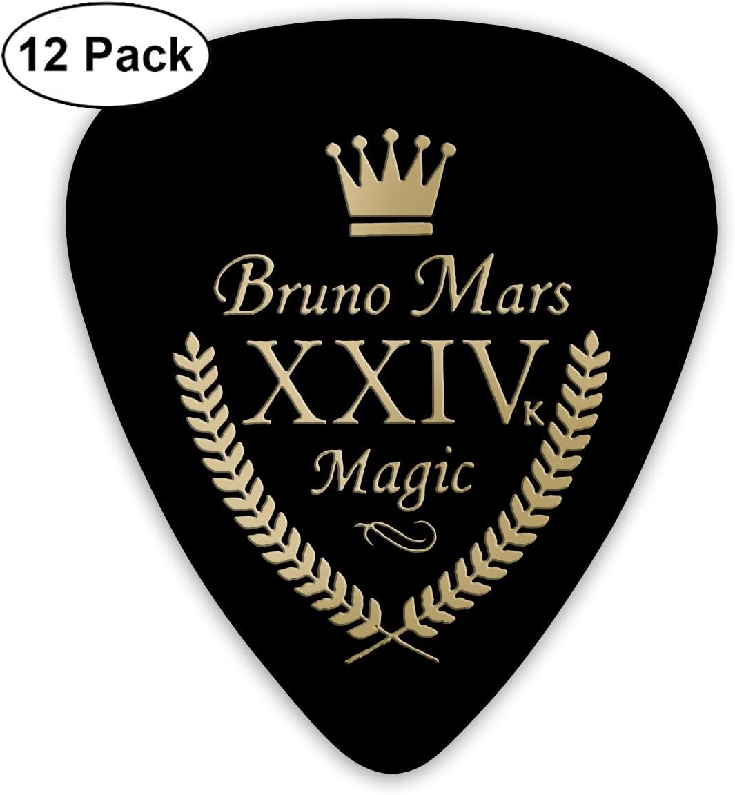 24kマジック ブルーノマーズ グッズ フェンダー ピック ギタ ーピック ピック 12枚 三種類厚さ 0 96mm 0 71mm 0 46mm 4枚ずつ スタンダード ピッチ トライアングル ギターピック 楽器 Amazon