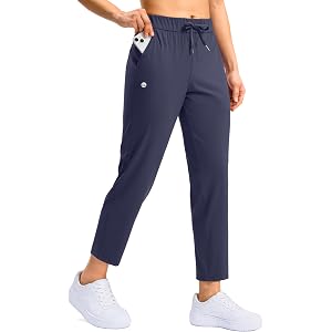 G Gradual Petite Pants for Women 7/8 Ankle Golf Pants with 3 Pockets | Petite Fit, Hidden Inner Pocket , Ultral Soft, Stretch