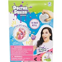 Recharge Doctor Squish - Lot De 6 Squishies à Créer, Avec Capsules TPR, Poudre Slime, Confettis, Paillettes, Pour Machine Squishy Maker - 3
