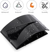OUOOBEA 4 Pcs Stainless Steel Self Adhesive Kitchen Towel Holder Black view 3
