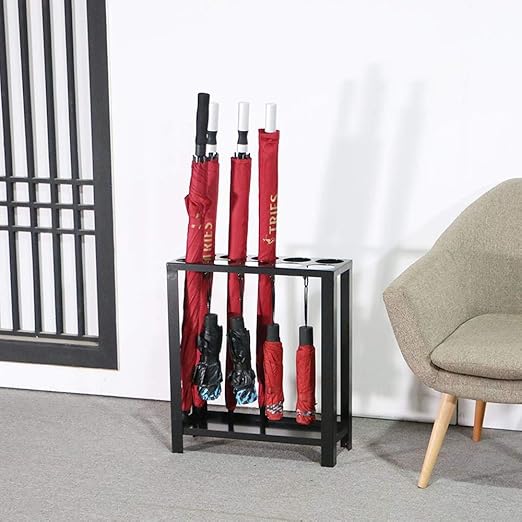 Soporte de paraguas Soporte de almacenamiento de paraguas de metal para