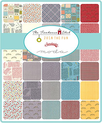 Moda THE TREEHOUSE CLUB Fat Quarter Bundle 40 Precut Cotton Fabric Quilting FQs Assortment Sweetwater 5630AB