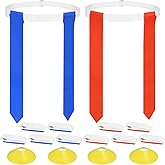 DkOvn Flag Football Set, Flag Football Belts with Flags, Easy Tear Away Belt for Youths, Adult Players of Flag Football