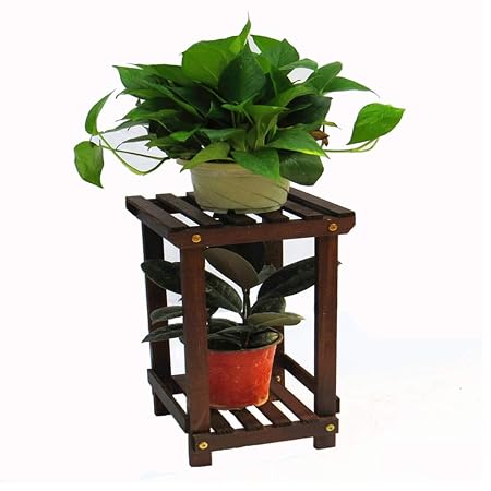 YANG HOME- ⭐ Estante de madera para estantes de 2 niveles Soporte ...