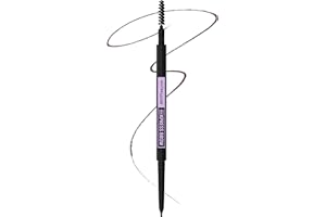 Maybelline Express Brow Ultra Slim Eyebrow Makeup, Brow Pencil with Precision Tip and Spoolie for Defined Eyebrows, Deep Brown, 1 Count