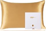 ZIMASILK 100% Mulberry Silk Pillowcase 6A 19 Momme 600TC Golden 50x75cm