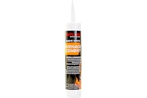Rutland Products Black, 10.3 fl oz Cartridge Furnace Cement, 10
