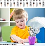 AUAUY Soccer Pencils 12 Pcs Theme Wooden with Erasers Unsharpened Gift Set view 5