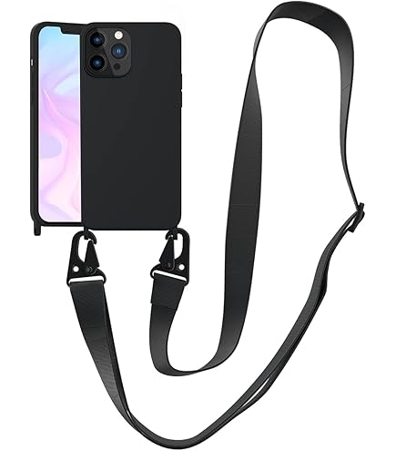 ZTOFERA Crossbody Phone Case For IPhone 14 Pro, Clear Protective Case For Girls