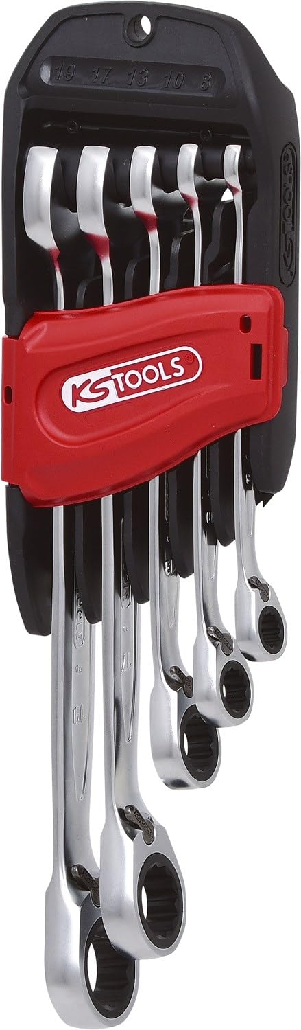 KS Tools 503.4605 Gear+ Rev Comb Spanner Set (5 Pieces) 8-19mm