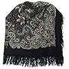 Pavlovoposadskiy Platok Women's Russian Wool Shawl With Wool Fringes