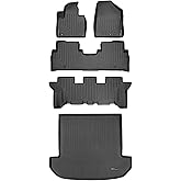 MAXLINER All Weather Custom Fit 3 Row & Cargo Liner Behind The 2nd Row Floor Mat Liner Set Compatible with 2016-2020 Kia Sorento