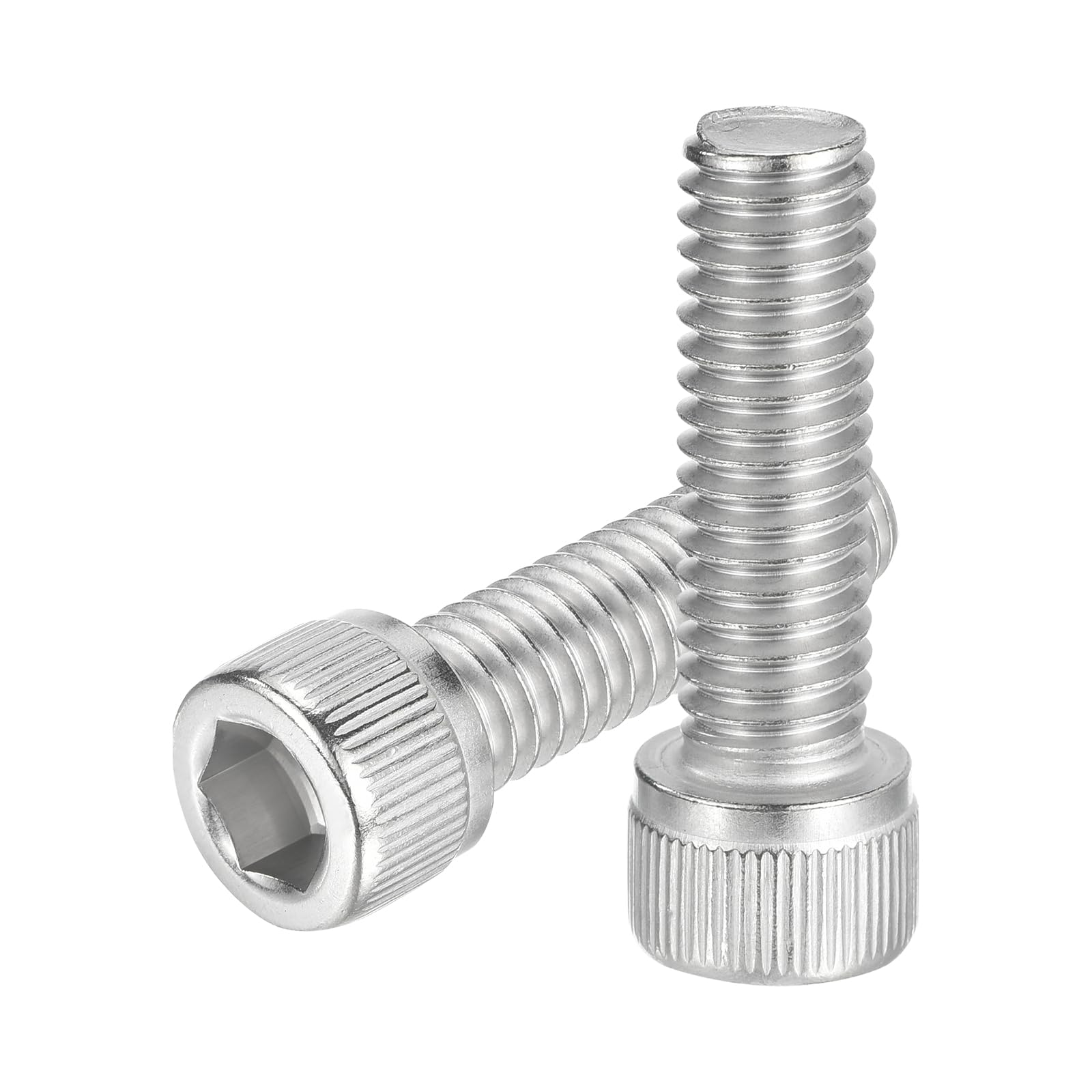 uxcell Hex Socket Bolts (3/8"-16x1"), 304 Stainless Steel Hex Socket Drive Screws, Silver Tone, 20 Pcs โ image 1