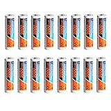 PowerDriver 16 Pack AA Ni-MH NiMH Rechargeable Batteries for Solar Lights Apple Mouse