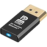 EVanlak 4K60HZ DisplayPort Headless Ghost Display Emulator for PC DP Dummy Plug -fit Headless 1080@120Hz-4096x2160@60hz FHD-1Pack
