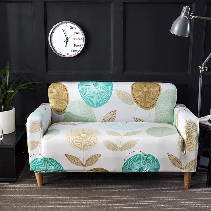 B/N Funda Protectora para Muebles, Funda para sofá, Estampado de Rosas