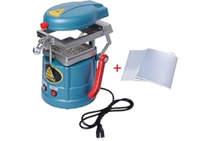 Gekufa Dental Vacuum Forming Machine 110V Molding Machine Lab with 15 Thermoforming Plastic Sheets 1.5MM