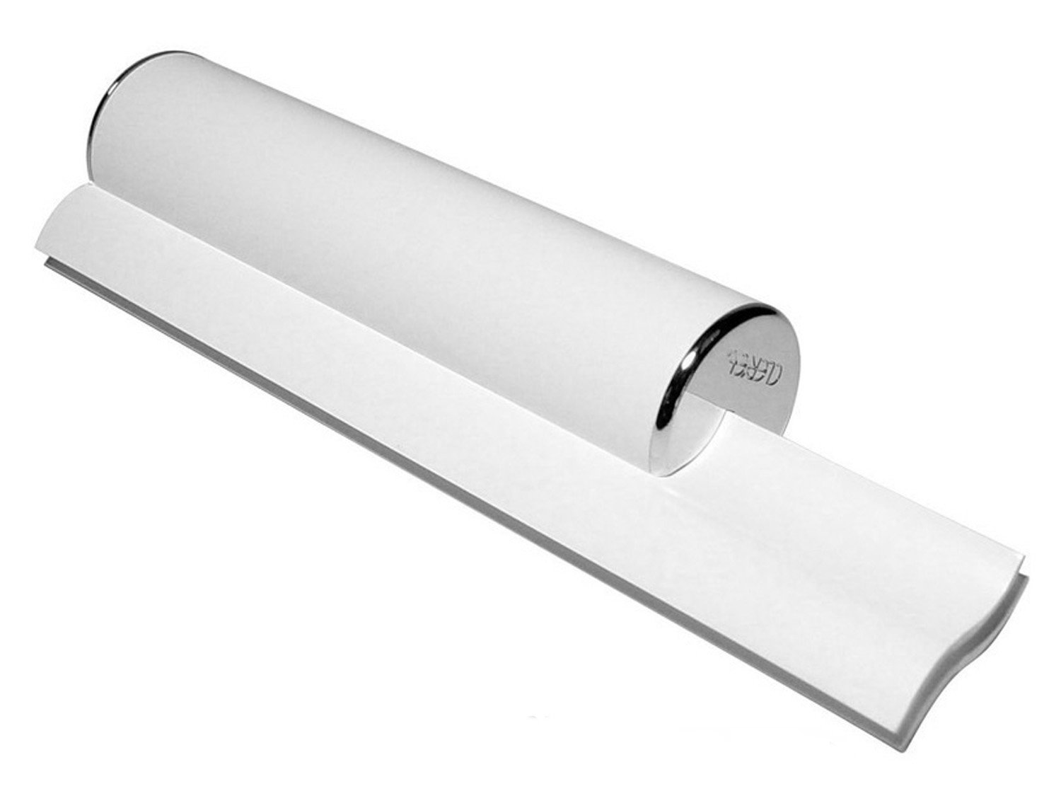 Cleret ELITE Bath & Shower Squeegee with Chrome End Caps & Dual White