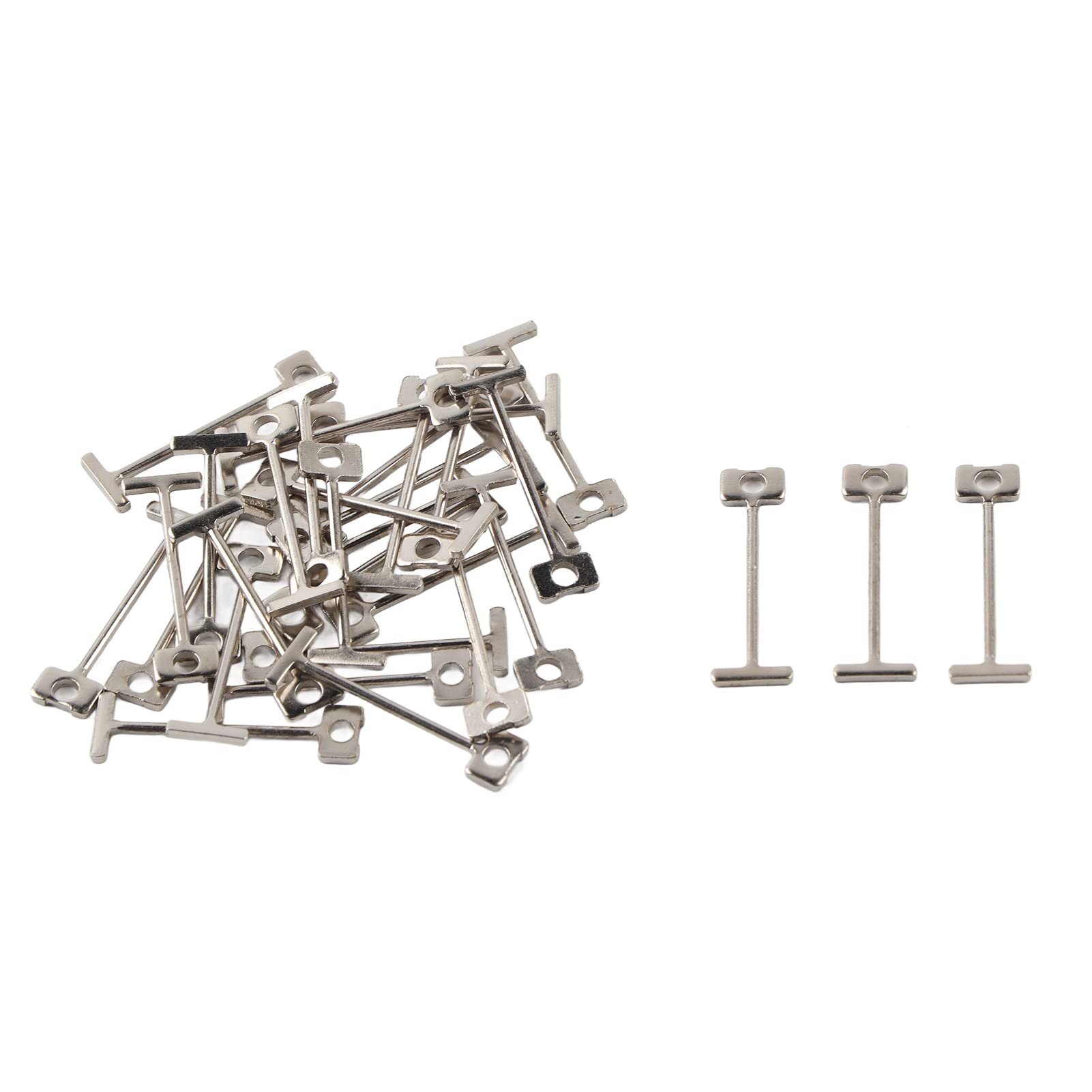 T‑Pins,Tile Leveler T‑Pins 100Pcs Tiling Construction Tools T Pins Replacement Steel Needles Tile Leveler Floors Walls Builing Construction Tools
