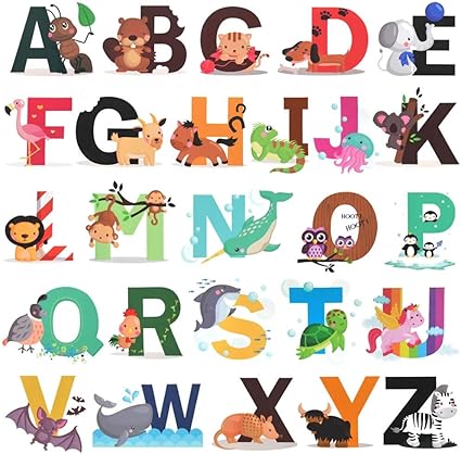 alphabet wall decor nursery