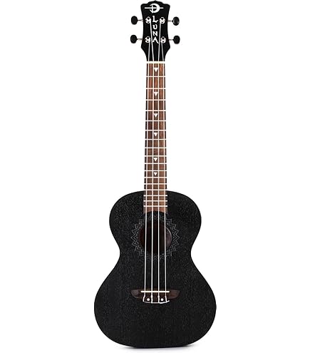 Amazon.com: Luna Tribal Mahogany Soprano Ukulele, Satin Natural