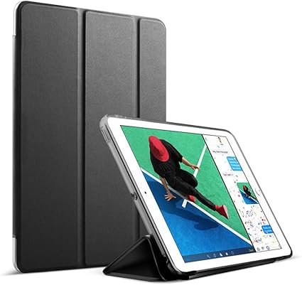 Amazon Ms Factory Ipad 9 7 ケース カバー 18 17 アイパッド 第5 第6世代 スマートカバー 耐衝撃 ソフト フレーム オートスリープ リッチブラック 黒 Ipd5 S Tpu Bk Ms Factory パソコン 周辺機器 通販