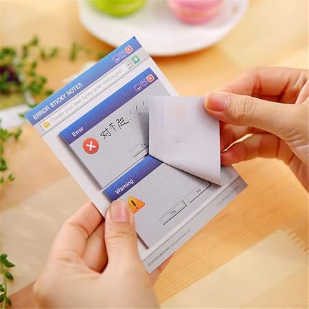 Amazon 面白いエラー付箋 日本の漫画の形 文房具 メモ帳 メモ用紙 付箋 文房具 オフィス用品