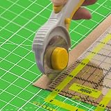 ANSIO Craft Cutting Mat Self Healing A5 Double Sided 8x7 inch Sky Blue/Lime view 4