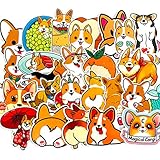 Cute Pet Welsh Corgi Pembroke Decal Stickers Car Motorcycle Bicycle Skateboard Laptop Luggage Vinyl Sticker Graffiti Laptop Luggage Decals Bumper Stickers (Welsh Corgi Pembroke)