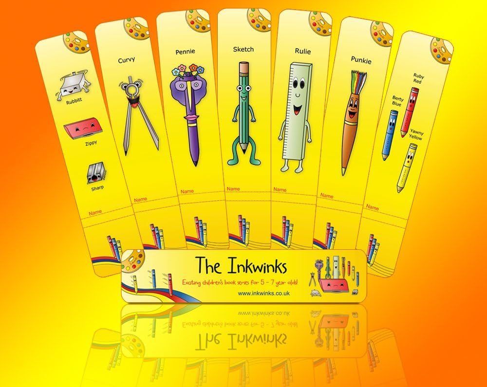 The Inkwinks - Pack of 7 Inkwink Bookmarks