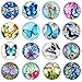 (Update)Pack-16 Butterfly Refrigerator Magnets, Crystal Glass Fridge Magnets, Cosylove Fashionable Magnets Decorate Home, Photos, Cabinets, Whiteboards