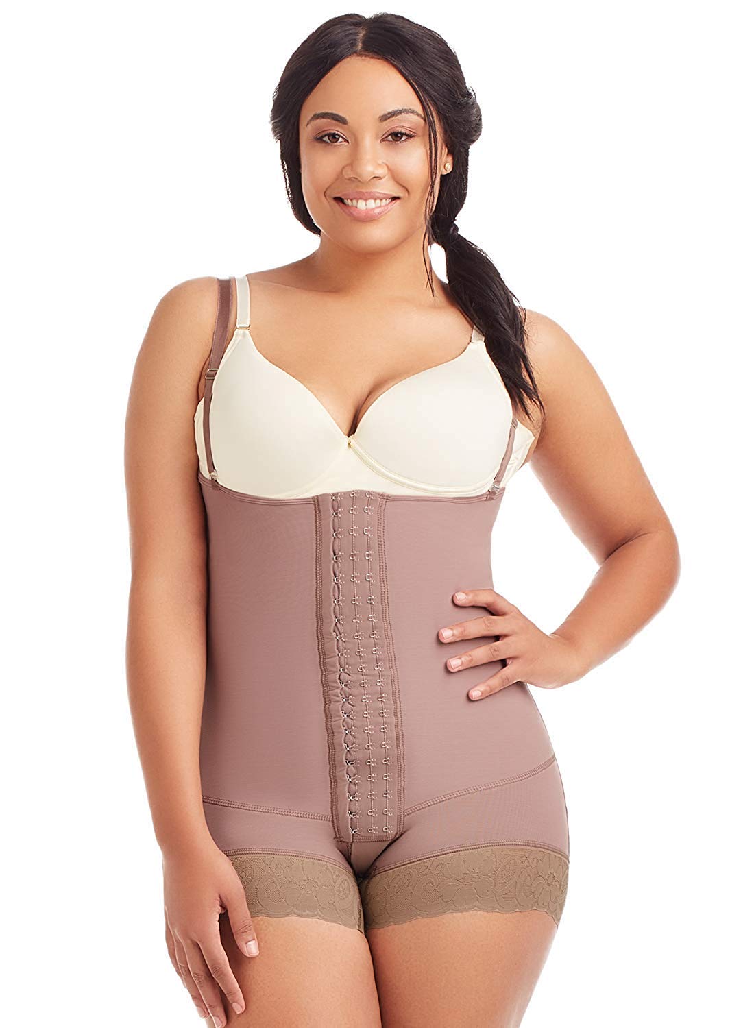 FAJAS DISENOS D'PRADAHigh Compression Strapless Faja Body Shaper 066 Fajas Colombianas Moldeadoras, Tummy Tuck Compression Garment